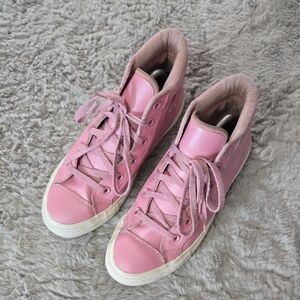 Converse Chuck Taylor All Star PC Boot high-top sneakers in pink leather